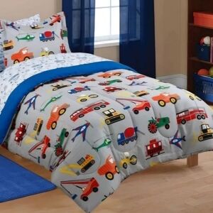 Colorful Construction Vehicle Blanket